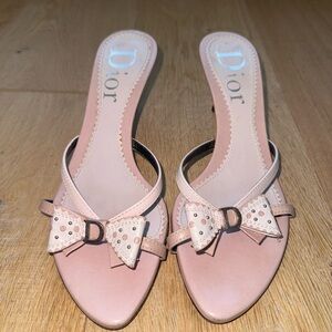 Dior Women's Blush Pink Bow Heels